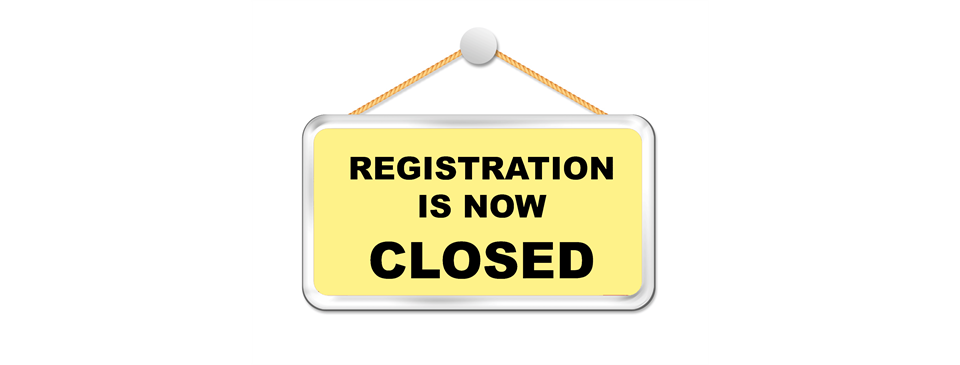 Registration is now closed 